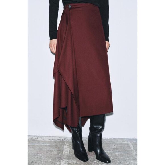 ZARA ASYMMETRIC SKIRT ZW COLLECTION - Picture 1 of 9